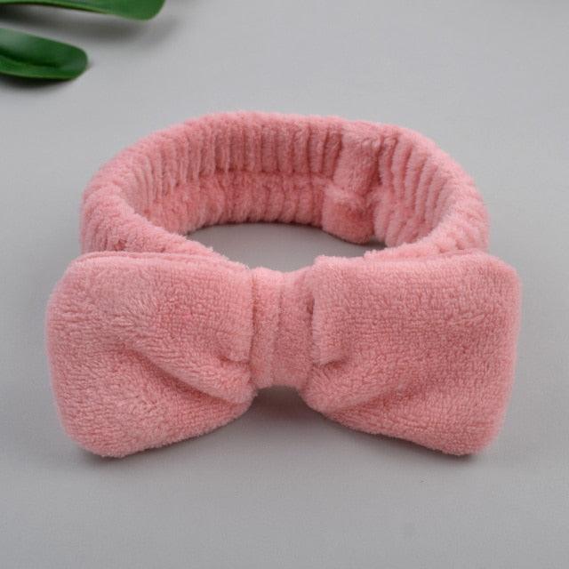 Coral Fleece Cross Knot Headband | Spa & Wash Face Hair Band