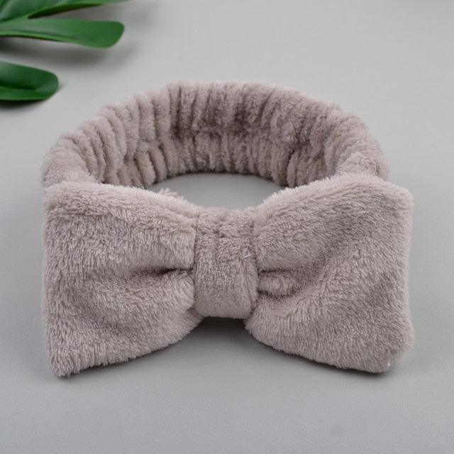 Coral Fleece Cross Knot Headband | Spa & Wash Face Hair Band