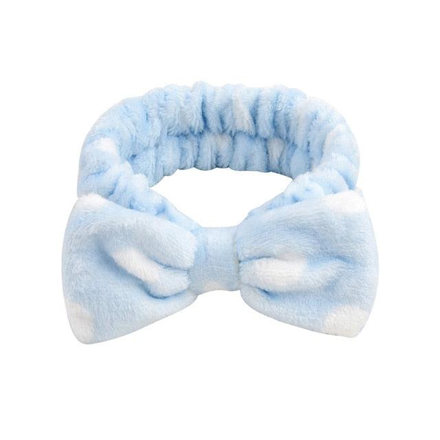 Coral Fleece Cross Knot Headband | Spa & Wash Face Hair Band