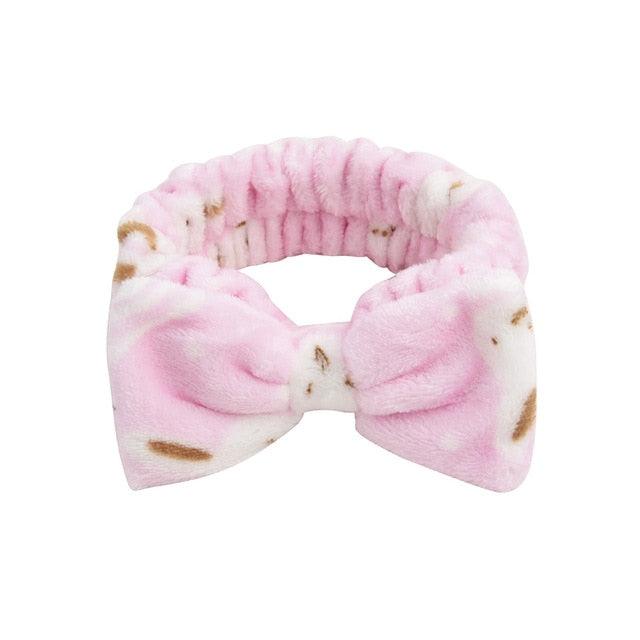 Coral Fleece Cross Knot Headband | Spa & Wash Face Hair Band